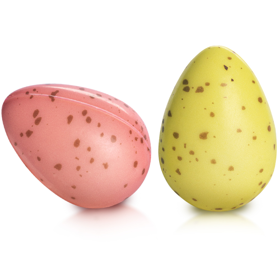 Barbara Décor | Hollow white chocolate dotted egg set | 96 pieces