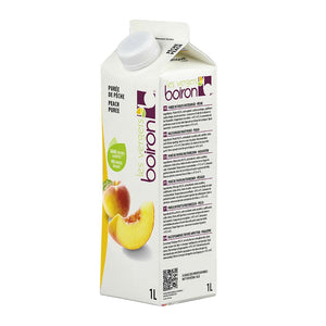 Boiron peach fruit puree 1 litre packaging
