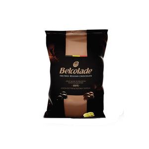 Belcolade Cacao Trace Milk chocolate (34%) buttons 15kg packaging