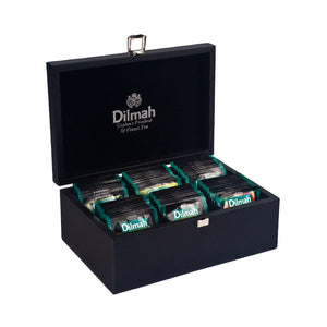 Dilmah | Empty luxury presentation box (6 slot) small black | x 6