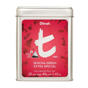 Dilmah | t-Series | Sencha green extra special  tea | tin caddy with tea bags (unwrapped) | 20