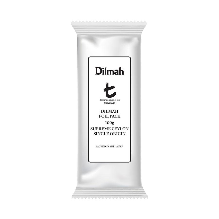 Dilmah | t-Series | Supreme Ceylon single origin loose leaf tea refill carton | 12 x 100g