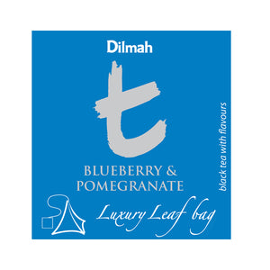 Dilmah | t-Series | Blueberry and pomegranate luxury leaf tea bags | 4 x 50