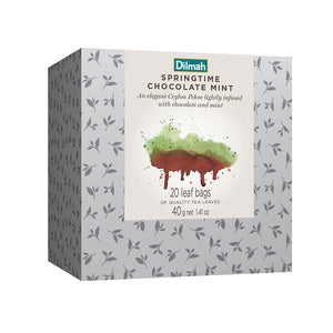 Dilmah | Vivid | Ceylon tea with chocolate and mint luxury leaf tea bags (not individually wrapped) refill | 6 x 20