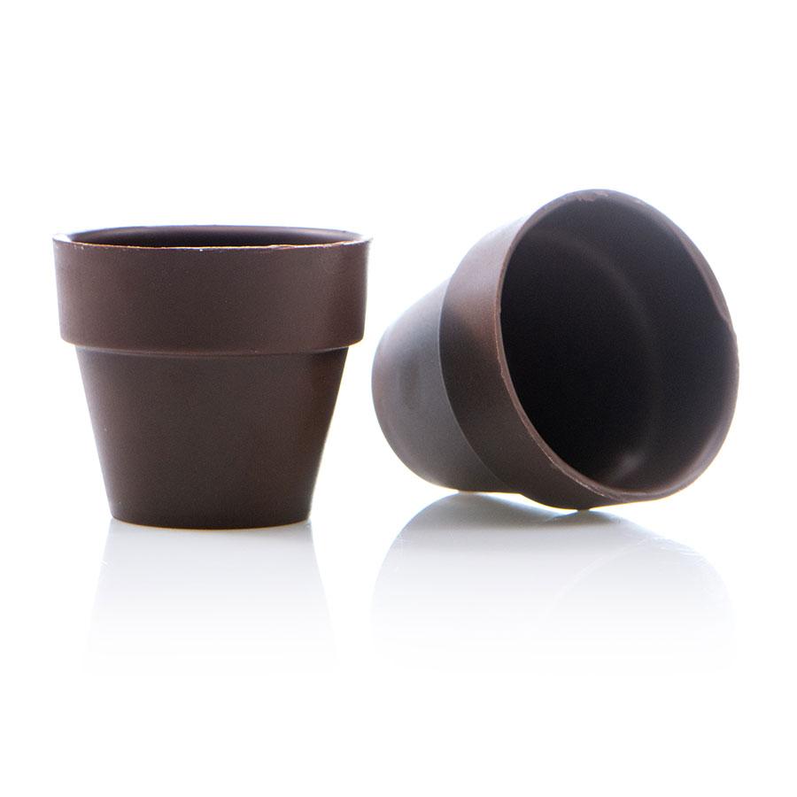 Dobla dark chocolate large flowerpot - 28 pieces