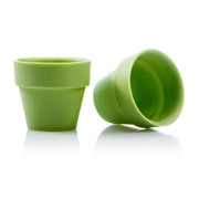 Dobla green coloured white chocolate large flowerpot - 28 pieces