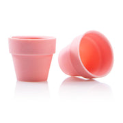Dobla pink coloured white chocolate large flowerpot - 28 pieces