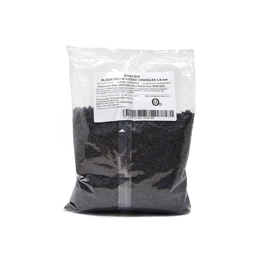 D'orsogna dolciaria RA black cocoa cookie granules (3 - 8mm) - 500g