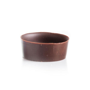 Dobla | Dark chocolate round petit four cup | 54 pieces
