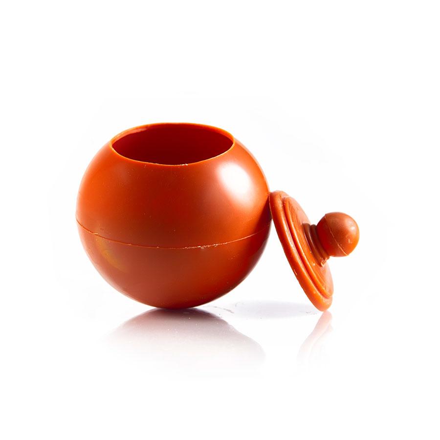 Dobla coloured white chocolate honey pot with lid - 18 pieces