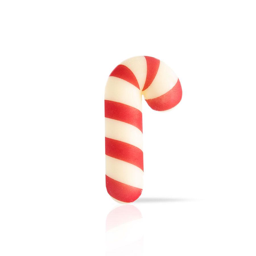 Dobla | White chocolate with red stripe effect Christmas candy cane | 120 pieces