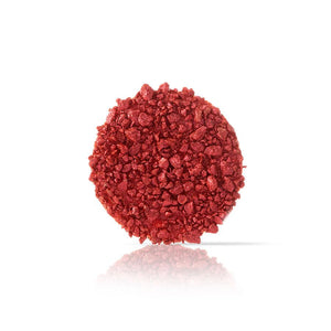 Dobla | White chocolate disc with a red crumble effect | 486 pieces