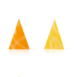 Dobla | White chocolate diablo triangle in orange and yellow | 290 pieces