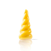 Dobla coloured white chocolate yellow unicorn horn - 144 pieces
