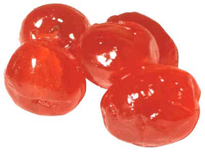Candied red cherries