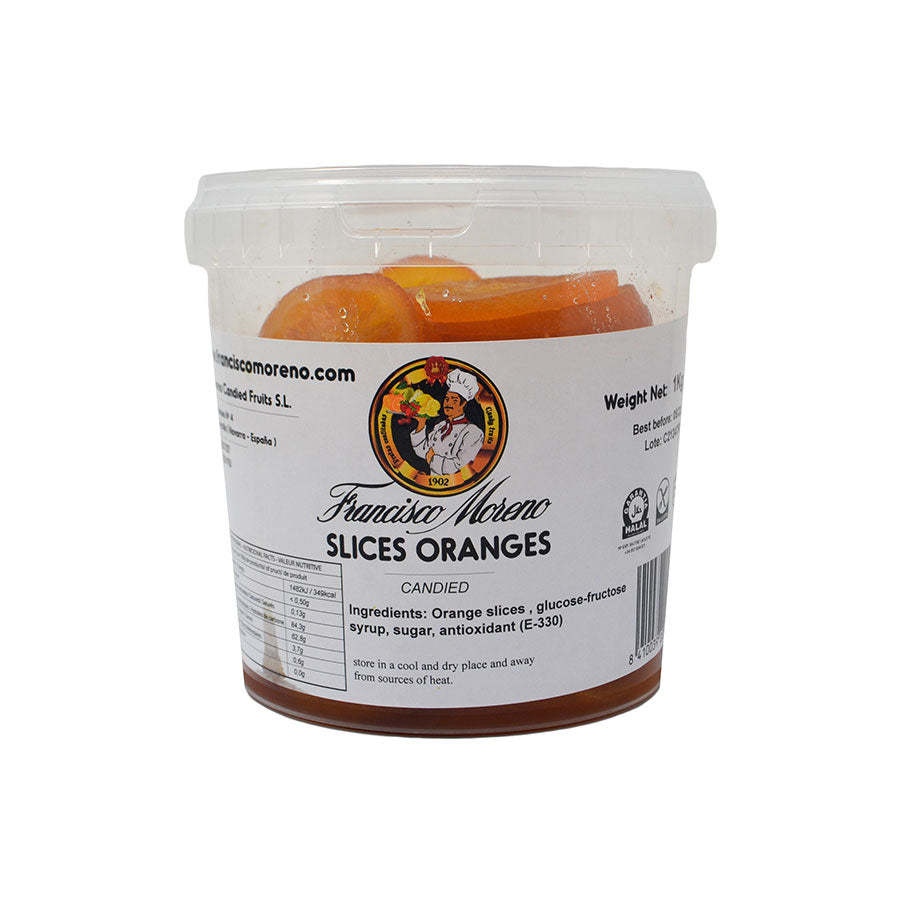 F moreno candied orange discs - 1kg