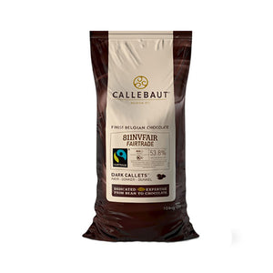 Callebaut 811 Fair Trade dark chocolate packaging