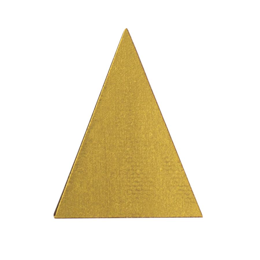 Hillbo dark chocolate and gold triangle (35x45mm) - 600g