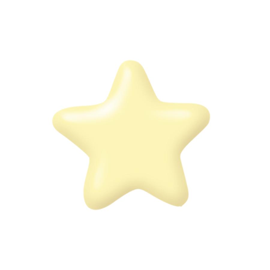 Hillbo white chocolate mini star (17x17mm) - 480 pieces