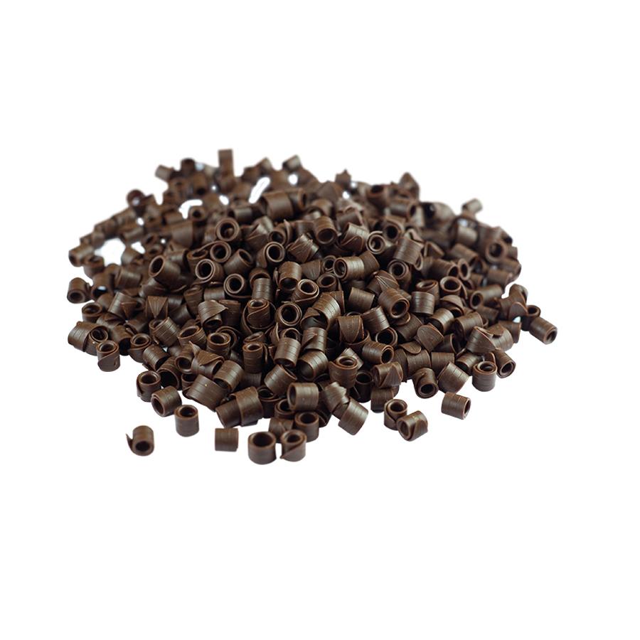 Hillbo black coloured dark chocolate rizo curl (7mm) - 500g