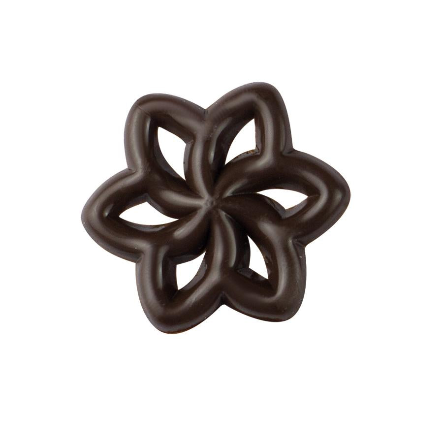 Hillbo dark chocolate roseta (27x27mm) - 96 pieces