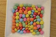 Sugar coated multi-coloured natural chocolate lentils (like Smarties)
