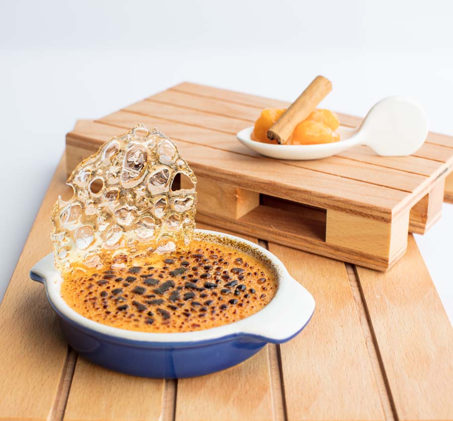 Ready-made creme brulee mix