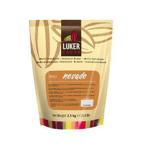 Luker Chocolate Nevado white chocolate (34.5%) packaging