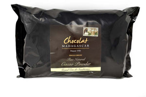 Non-alkalised organic Madagascan cocoa powder (18 - 20% fat)