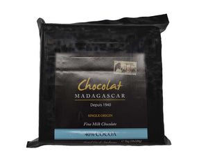 Madagascan milk chocolate (40%) block