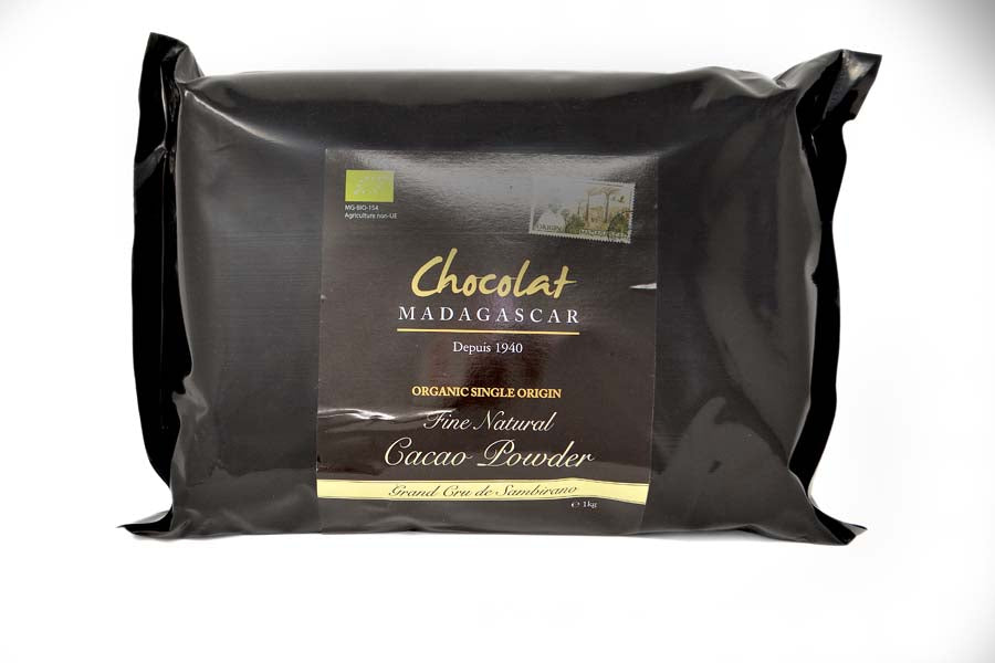 Non-alkalised organic Madagascan cocoa powder (18 - 20% fat)