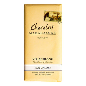 Chocolat Madagascar | Madagascan vegan white chocolate bars (35%) retail bars | 10 x 85g