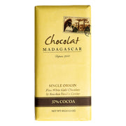 Chocolat madagascar madagascan white chocolate (37%) retail bars with bourbon vanilla - 10 x 85g
