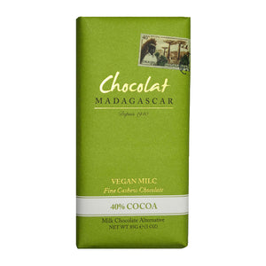 Chocolat Madagascar | Vegan Milc | Vegan Madagascan milk chocolate (40%) retail bars | 10 x 85g