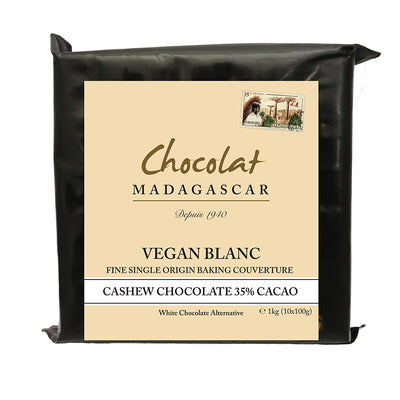 Chocolat madagascar vegan white (35%) bar - 1kg