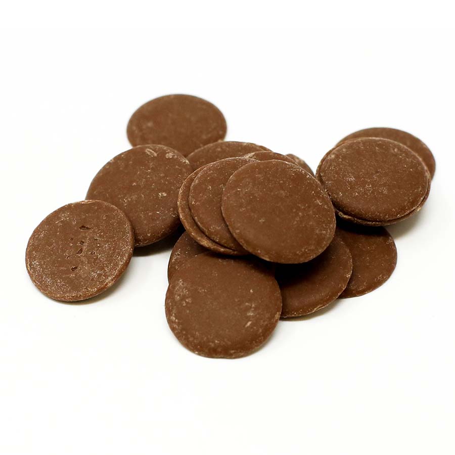 Belcolade organic and fair trade milk chocolate (37%) buttons - 15kg