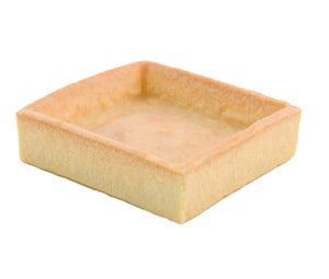 Square sweet pastry shells with butter (7cm)
