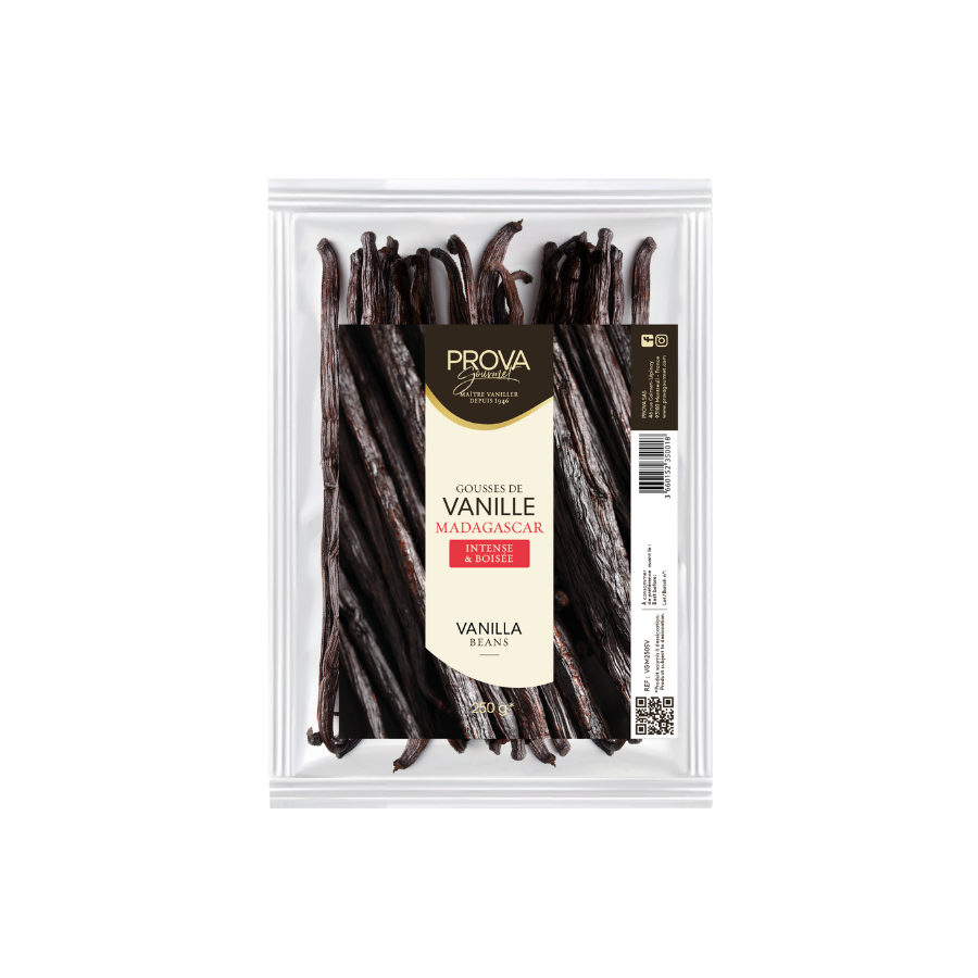 Prova gourmet bourbon madagascan vanilla pods - 250g