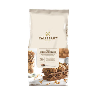 Callebaut milk chocolate mousse powder packaging