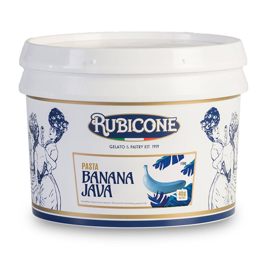 Rubicone Banana Java paste packaging