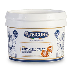 Rubicone salted caramel flavour paste packaging