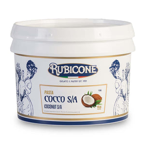 Coconut flavour paste with dessicated coconut pieces