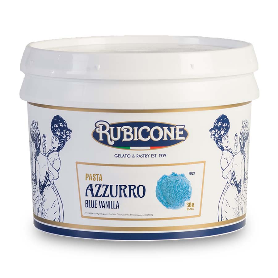 Blue vanilla flavour paste
