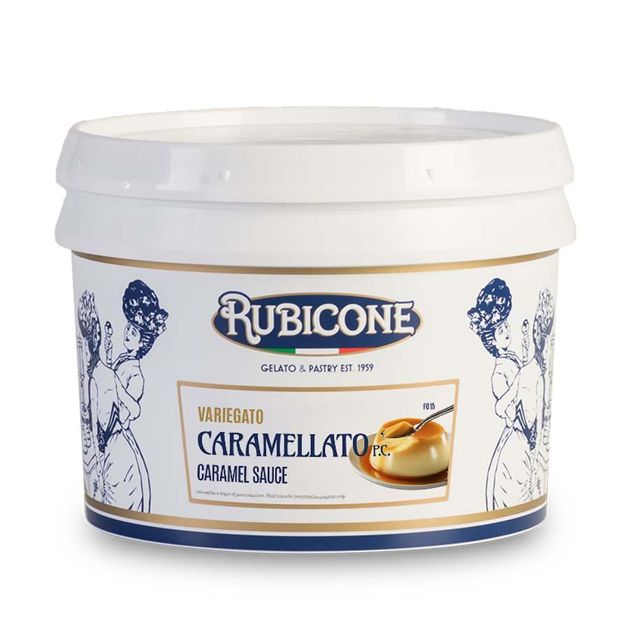 Rubicone caramel flavour variegato (rippling sauce) - 3kg