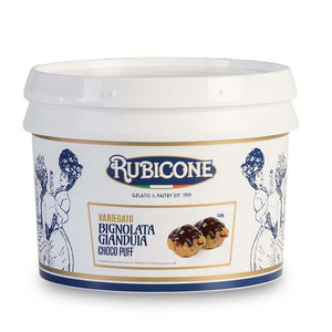 Rubicone | Bignolata Gianduia - chocolate and hazelnut variegato with puff pieces (rippling sauce)| 3kg
