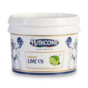 Rubicone | Lime flavour natual colour variegato with lime cubes (rippling sauce)  | 3kg