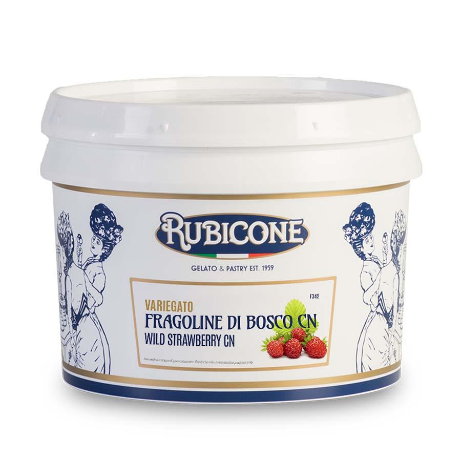 Rubicone wild strawberry flavour variegato with wild strawberry (rippling sauce) - 3kg