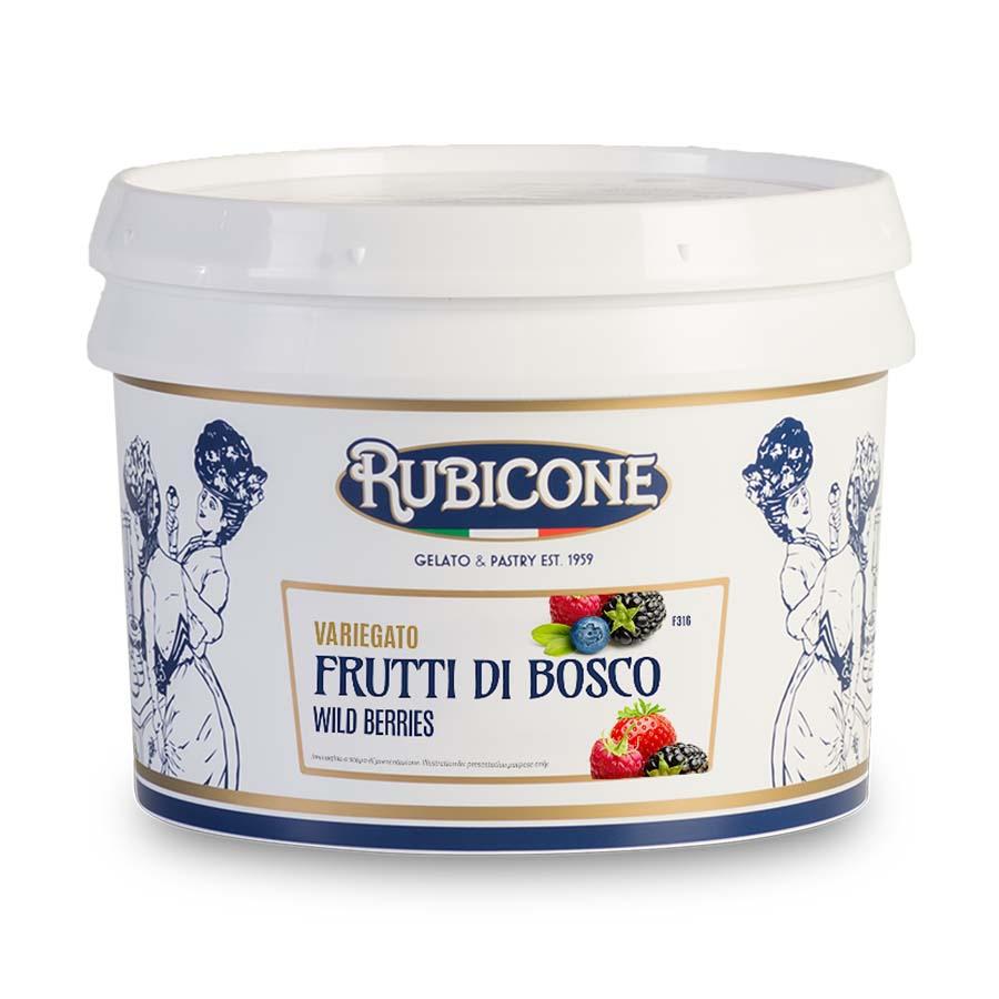 Rubicone frutti di bosco - wild berries flavour variegato with mixed berries (rippling sauce) - 3kg