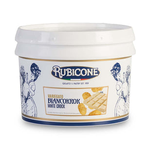 Rubicone | Biancokrok - white chocolate flavour variegato with crunchy cereal beads (rippling sauce) | 3kg
