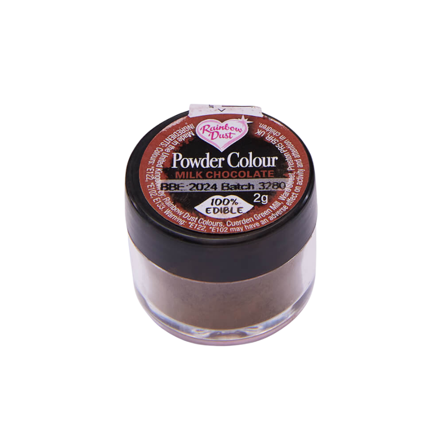 Rainbow Dust Powder Colouring  Milk Chocolate Brown 2g 